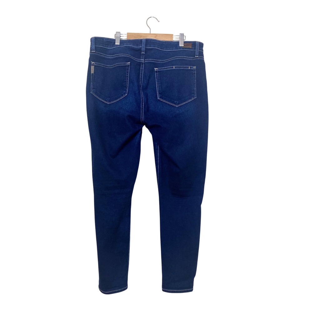 Paige Womens High Rise Skinny Jeans Dark Indigo Blue Stretch Denim Size 32 - Picture 4 of 6
